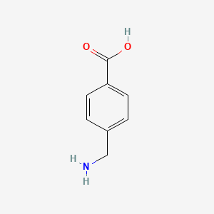 Molecular structure of 4-(Aminomethyl)benzoic acid