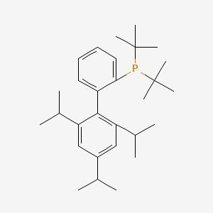 Molecular structure of 2-Di-tert-butylphosphino-2,4,6-triisopropylbiphenyl