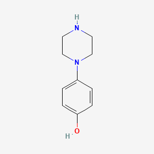 Molecular structure of 1-(4-Hydroxyphenyl)piperazine