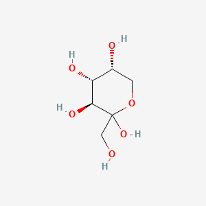 Molecular structure of D(-)-Fructose