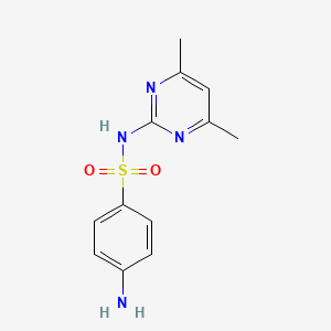 Molecular structure of Sulfamethazine