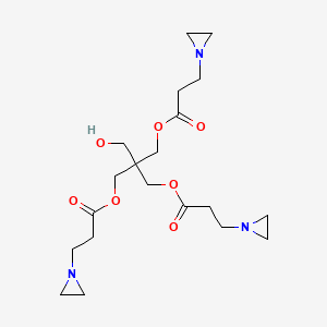 Molecular structure of Pentaerythritol tris3-(1-aziridinyl)propionate