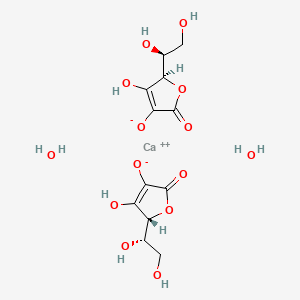 Molecular structure of Calcium ascorbate dihydrate