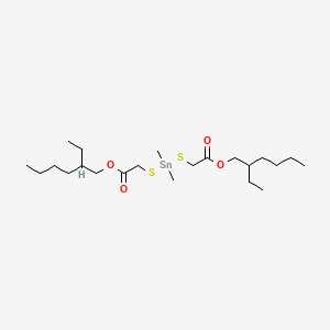 Molecular structure of Methyltin mercaptide
