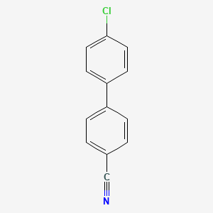 Molecular structure of 4-Chloro-4-cyanobiphenyl