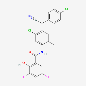 Molecular structure of Closantel