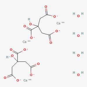 Molecular structure of Calcium citrate tetrahydrate