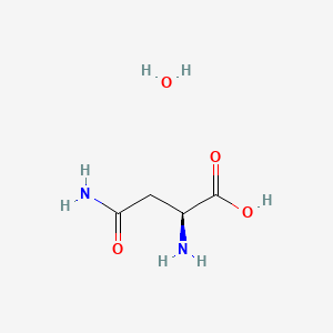Molecular structure of L(+)-Asparagine monohydrate