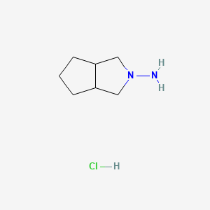Molecular structure of 3-Amino-3-azabicyclo3.3.0octane hydrochloride