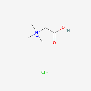 Molecular structure of Betaine hydrochloride
