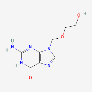 Molecular structure of Acyclovir