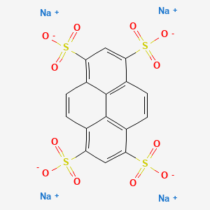 Molecular structure of Tetrasodium 1,3,6,8-pyrenetetrasulfonate