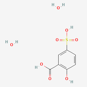 Molecular structure of 5-Sulfosalicylic acid dihydrate