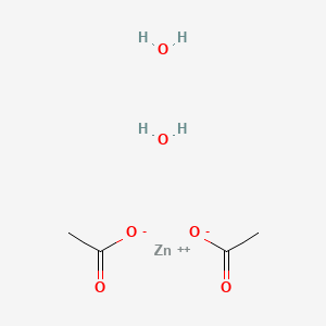 Molecular structure of Zinc acetate dihydrate