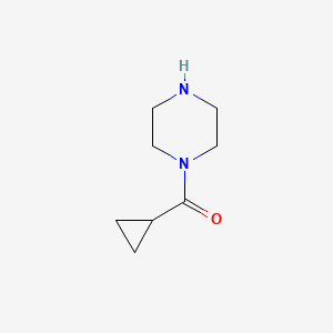 Molecular structure of 1-(Cyclopropylcarbonyl)piperazine
