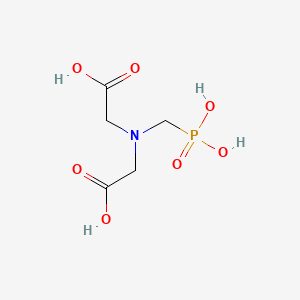Molecular structure of N-(Carboxymethyl)-N-(phosphonomethyl)-glycine
