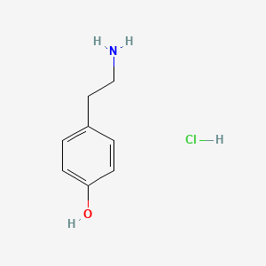 Molecular structure of Tyramine hydrochloride