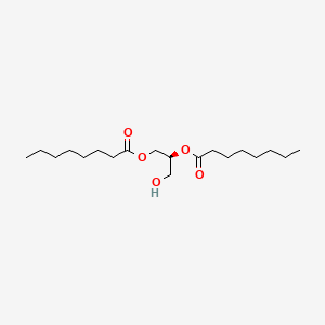 Molecular structure of sn-1,2-Dioctanoylglycerol