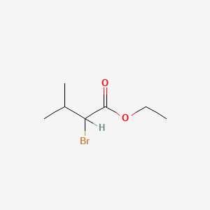 Molecular structure of Ethyl 2-bromo-3-methylbutyrate