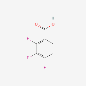Molecular structure of 2,3,4-Trifluorobenzoic acid