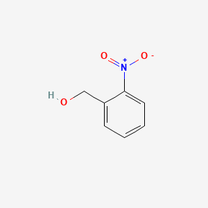Molecular structure of 2-Nitrobenzyl alcohol