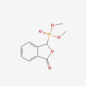 Molecular structure of 3-oxo-1,3-dihydroisobenzofuran-1-ylphosphonic acid