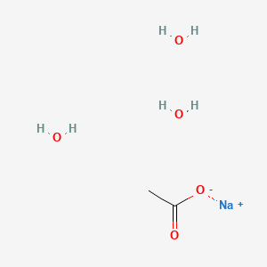 Molecular structure of Sodium acetate trihydrate