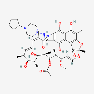 Molecular structure of Rifapentine