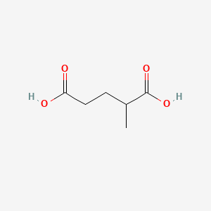 Molecular structure of 2-Methylglutaric Acid