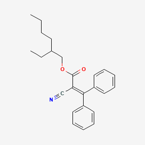 Molecular structure of Octocrilene