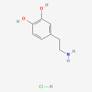 Molecular structure of 3-Hydroxytyramine hydrochloride