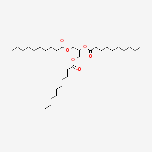 Molecular structure of Tricaprin