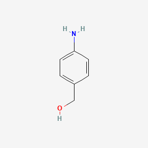 Molecular structure of 4-Aminobenzyl alcohol