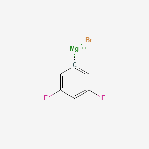 Molecular structure of 3,5-Difluorophenylmagnesium bromide