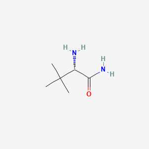 Molecular structure of (S)-2-AMino-3,3-diMethylbutanaMide