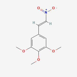Molecular structure of 1,2,3-Trimethoxy-5-((E)-2-nitrovinyl)benzene