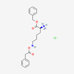 Molecular structure of N6-Cbz-L-Lysine benzyl ester hydrochloride
