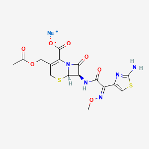 Molecular structure of Cefotaxime sodium