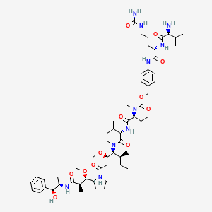 Molecular structure of Val-Cit-PAB-MMAE