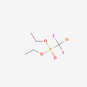 Molecular structure of Diethyl bromodifluoromethanephosphonate