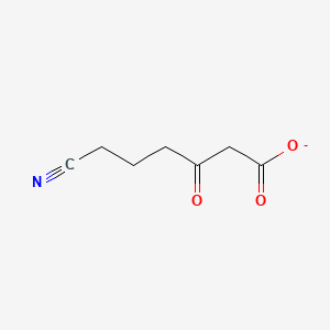 Molecular structure of 2-Cyanoethyl 3-oxobutanoate