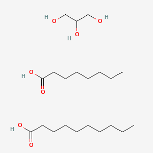 Molecular structure of Glycerides, C8-10