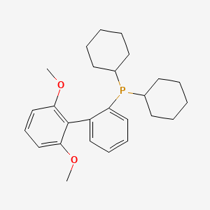 Molecular structure of 2-Dicyclohexylphosphino-2,6-dimethoxybiphenyl