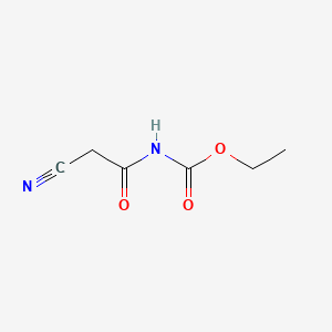 Molecular structure of N-cyanoacetylurethane