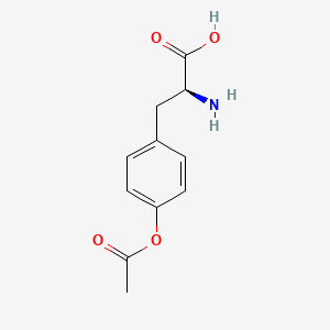 Molecular structure of O-acetyltyrosine