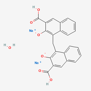Molecular structure of Sodium pamoate