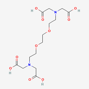 Molecular structure of Ethylenebis(oxyethylenenitrilo)tetraacetic acid