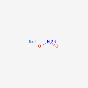 Molecular structure of Sodium nitrite N-15