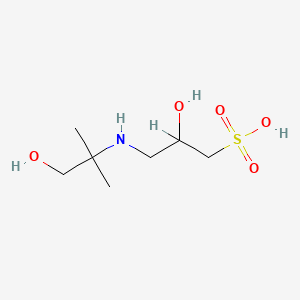 Molecular structure of 3-[(1,1-Dimethyl-2-hydroxyethyl)amino]-2-hydroxypropanesulfonic acid