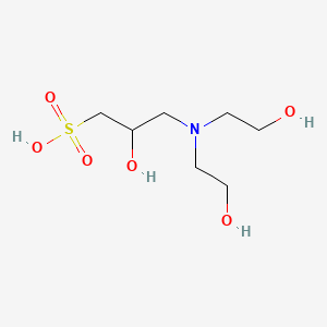 Molecular structure of 3-[N,N-Bis(2-hydroxyethyl)amino]-2-hydroxy-1-propanesulfonic acid